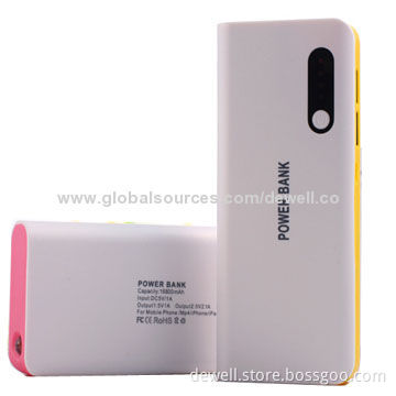 6,000mAh/10,000mAh external battery power bank for emergency
